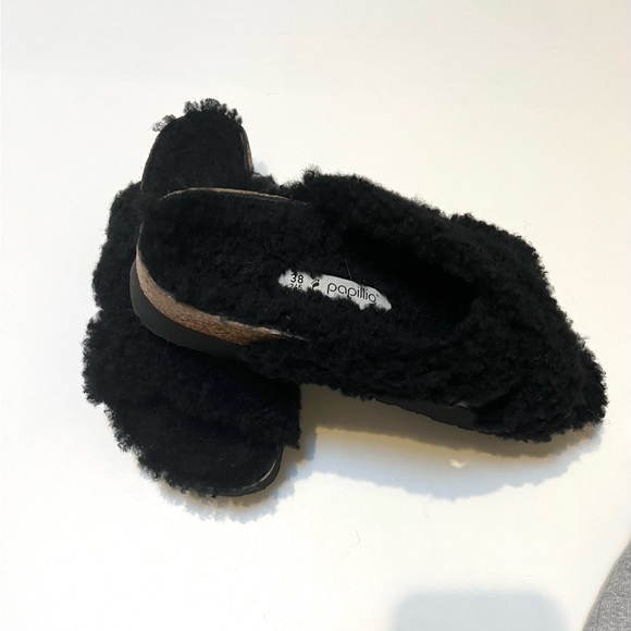 Birkenstock Black Plush Sandals - Picture 4 of 10